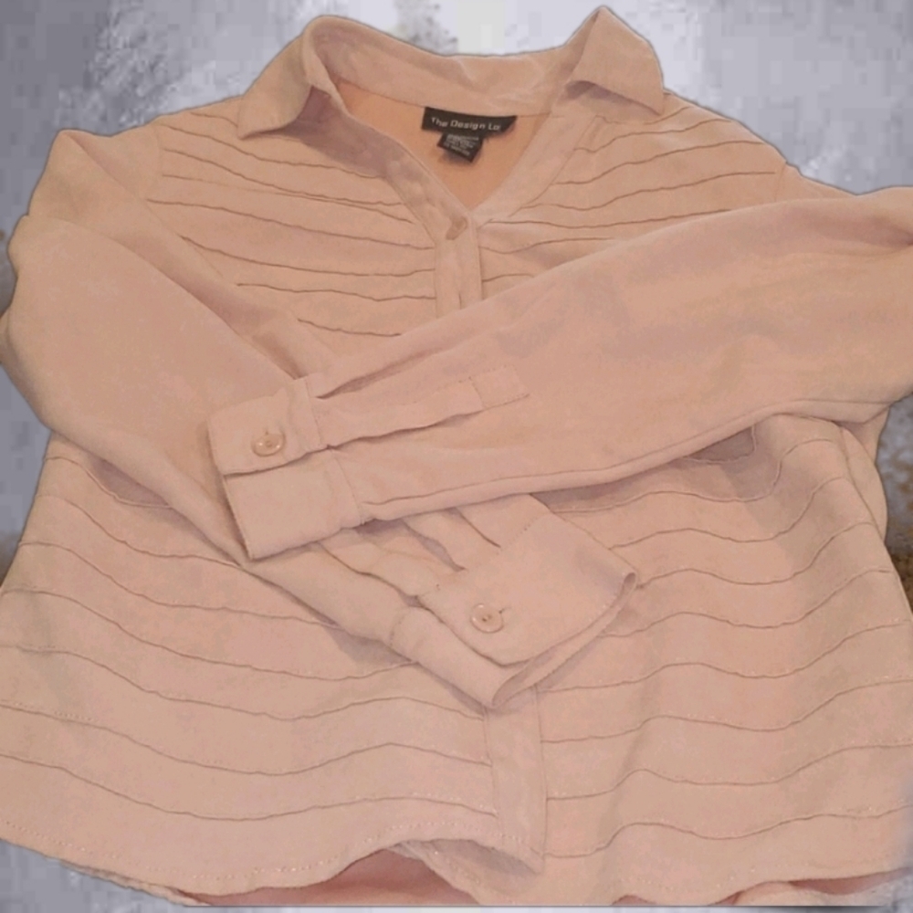 Loft Pink Button Down - image 8